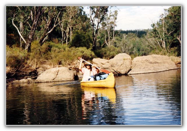 DJ canoing the Murray River 1995